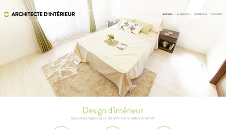 Template Architecte d'intérieur