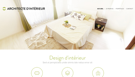 Template Architecte d'intérieur