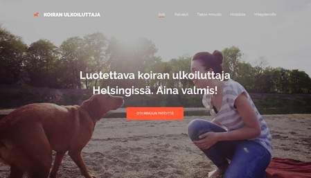 Sivupohja - Koiran ulkoiluttaja