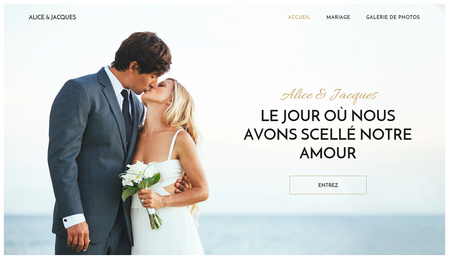 Template Le journal de notre mariage