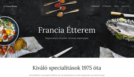 Francia Étterem sablon