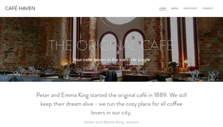 Template: Café Haven