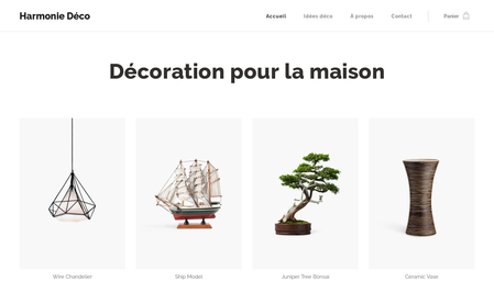 Template Boutique de décoration