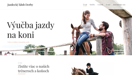 Šablóna Jazdecký klub