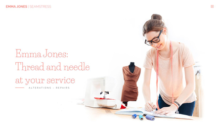 Seamstress Website Template