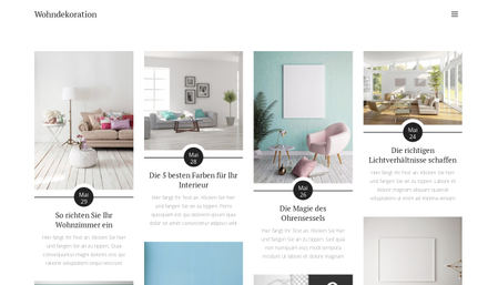 Vorlage Wohndekoration