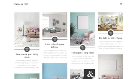 Home Decor Blog Template