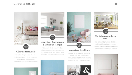 Plantilla decoración del hogar