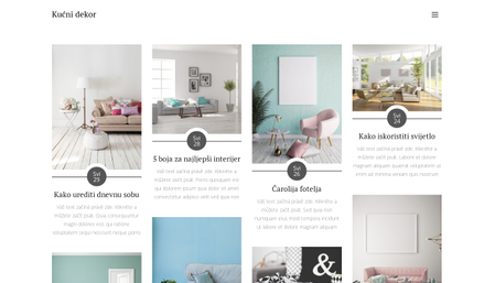 Predložak: Kućni dekor