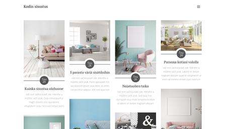 Sivupohja - Kodin sisustus