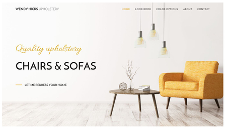 Upholstery Template - Website template - Webnode