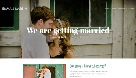 Wedding Website Template