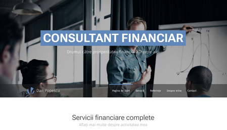 Șablon: Consultant financiar