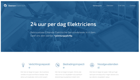 Elektricien Sjabloon