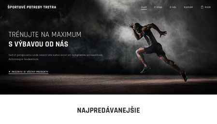 Šablóna: E-shop so športovými potrebami