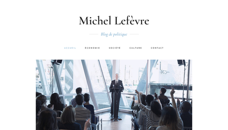 Template Blog politique