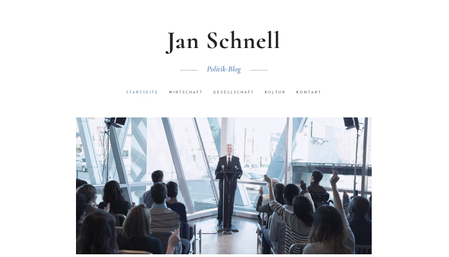 Vorlage politischer Blog