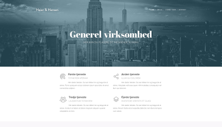 Skabelon: Virksomhed