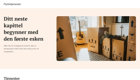 Mal for flyttetjenester