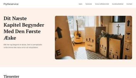 Hjemmeside skabelon