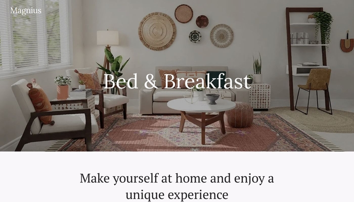 Bed & Breakfast Website Template - Website Template