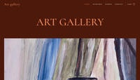 Art Gallery Website Template - Website template