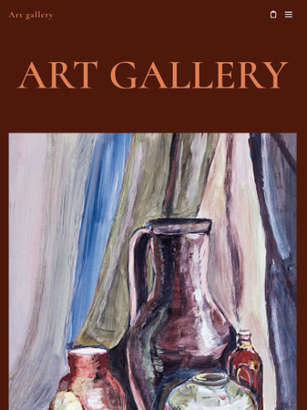 Art Gallery Website Template - Website template