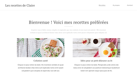 Template Recettes de cuisine