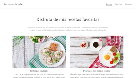 Plantilla para web de cocina - Plantilla web - Webnode