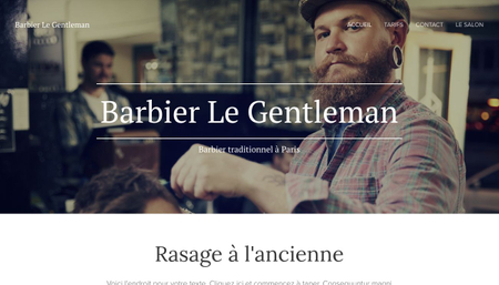 Modèle : salon de barbier