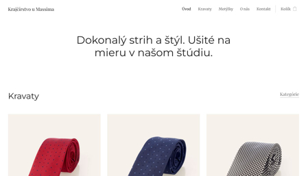 Å ablona: E-shop s kravatami