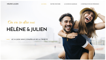 Template Site de mariage