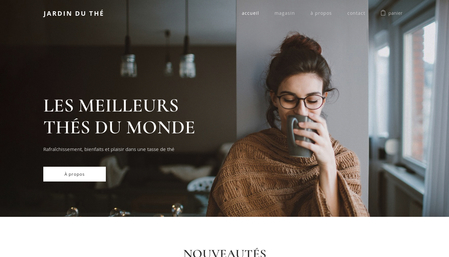 Template Boutique de thé