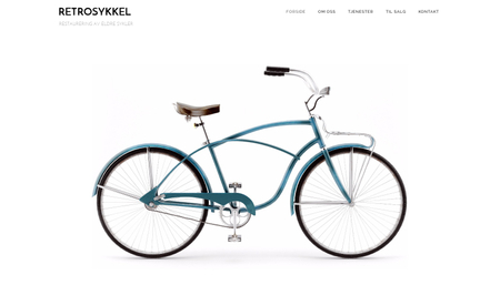 Retro sykkel Mal