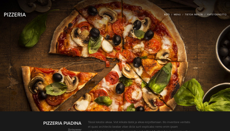 Sivupohja - Pizzeria Piadina