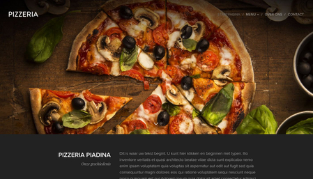 Sjabloon Pizzeria Piadina