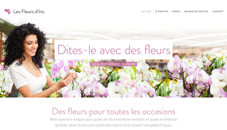 Template Fleuriste