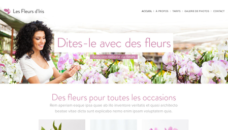 Template Fleuriste
