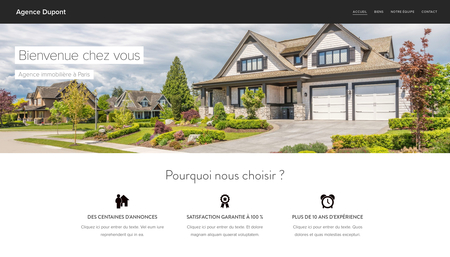 Template Agence immobilière