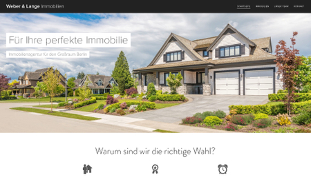 Vorlage einer Immobilienagentur