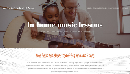 Music School Template