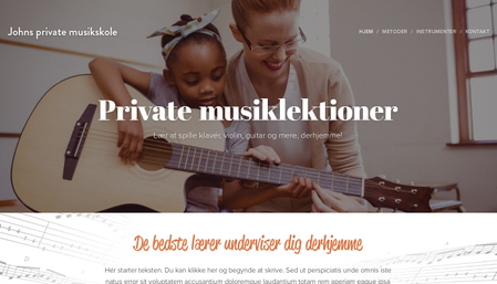Skabelon: Privat musikskole