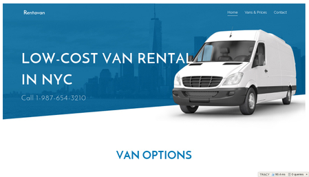Van Rental Template