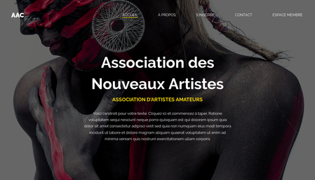 Template Association d'Arts