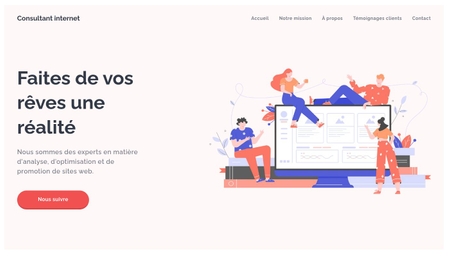 Modèle : Consultant internet