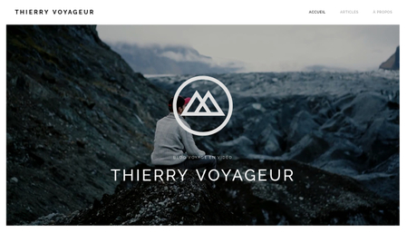 Template Blog voyage en vidéo