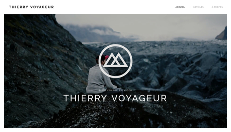Template Blog voyage en vidéo