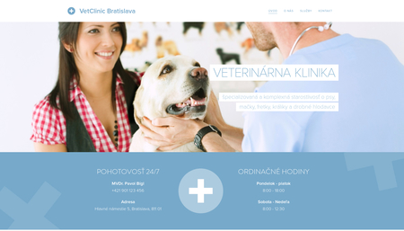 Šablóna Veterinárna klinika