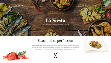 Template La Siesta Restaurant
