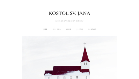 Šablóna Kostol